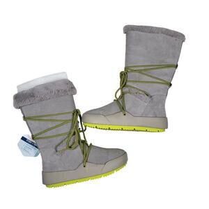 NEW Baretraps Danney Snow Boots winter Grey Suede girls size 5.5